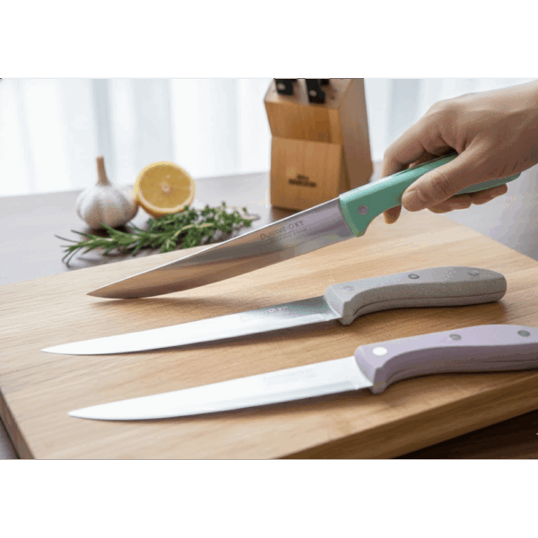 طقم سكاكين مطبخ بيد جرانيت king Gary -الوان عشوائي