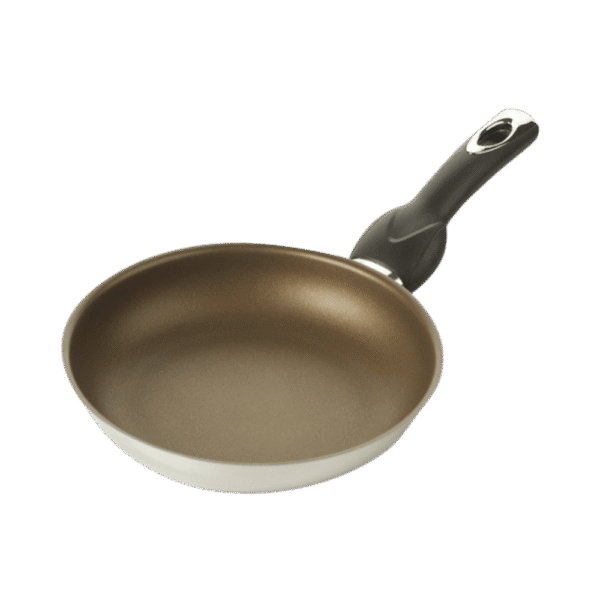 مقلاة رمادي فضي بمقبض | misk