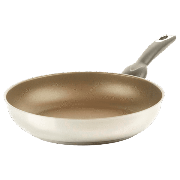 مقلاة رمادي فضي بمقبض – قطر 28 سم