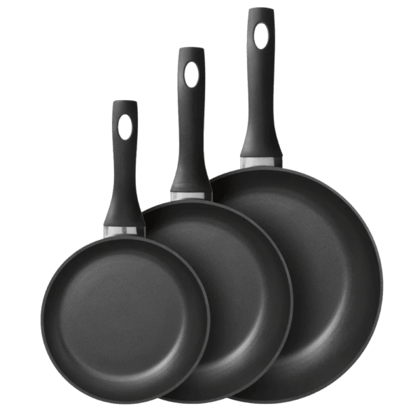 3 piece frying pans