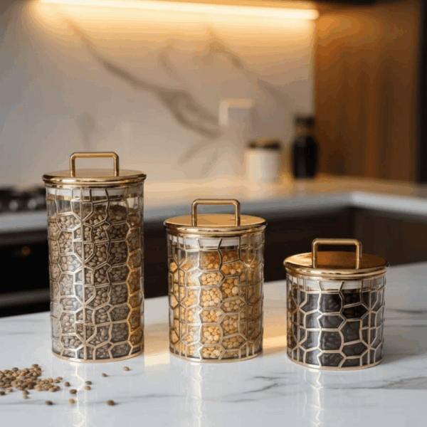 حافظ بقوليات اكليريك مذهب 3*1