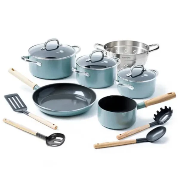 طقم اوانى طهى-green pan