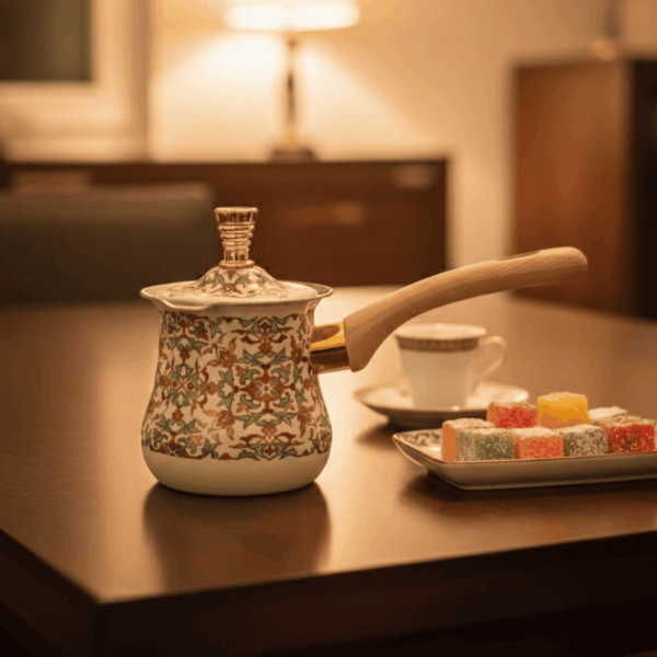 كنكة قهوة خليجى بالغطاء سعة 550 مللى