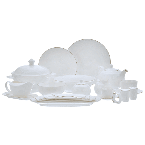 طقم سفره 125 قطعه باطار ذهبي – K02