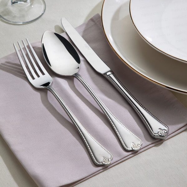 شنطة معالق تركى 89 قطعة –  Nehir Fulya Silver Matt