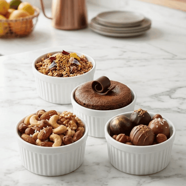 طقم بولة حلويات بورسلين 4*1