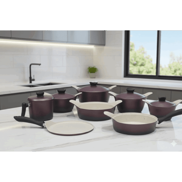 طقم حلل جرانيت موديل كوري 15ق-home perfect