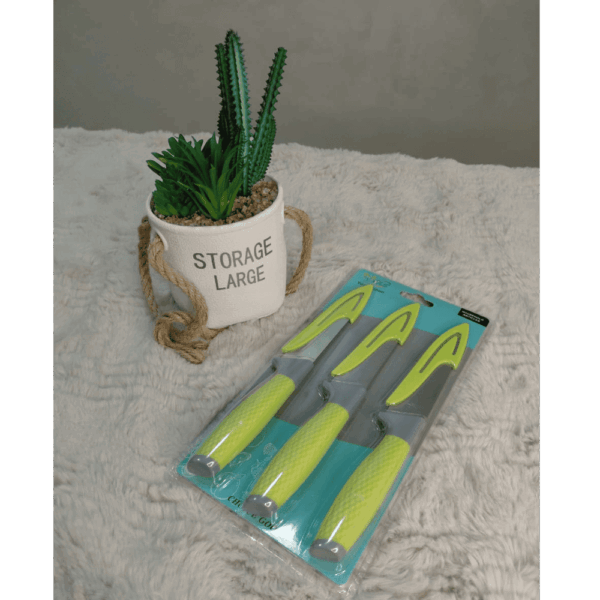 كارت سكاكين فاكهة 3 ق بجراب الوان