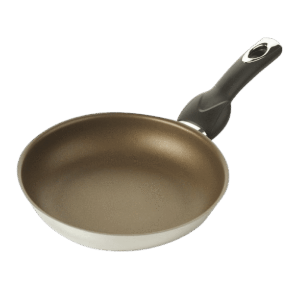 مقلاة رمادي فضي بمقبض – قطر 24 سم