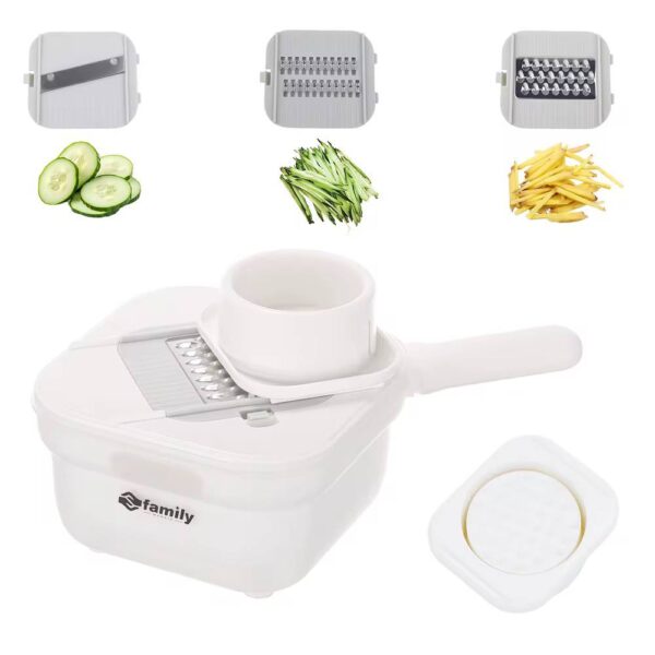 مجموعة تقطيع الخضار متعددة الاستخدامات مع وعاء – شرائح وأعواد بسهولة – EK4786