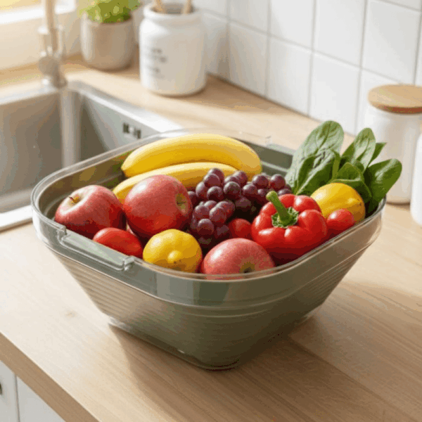 طبق مع مصفاه مربع -LAVA