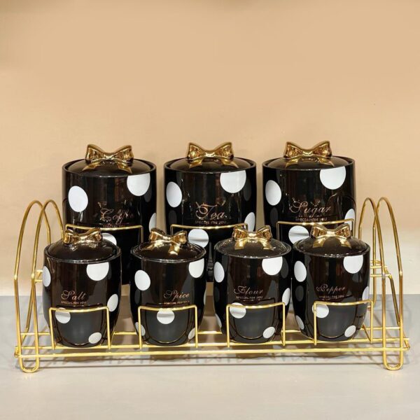 طقم توابل بورسلين – 7 قطعة