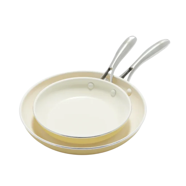 طقم مقلاه بلون الاصفر-green pan