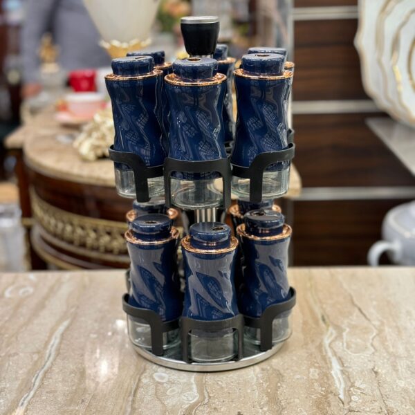 طقم توابل دوار – 12 قطعه