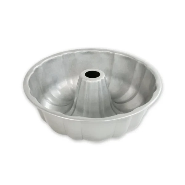 صينية خبز على شكل أنبوب مخدد غير لاصق  الأمريكية فولاذ مطلي بالألمنيوم مقاس 25.4 سم