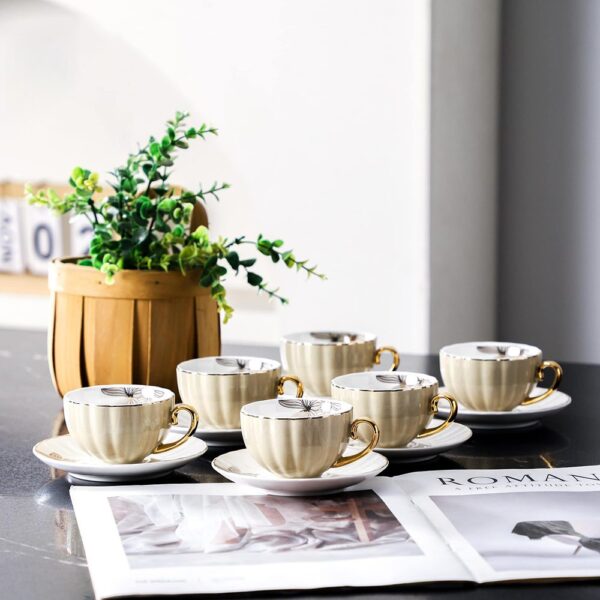 طقم قهوه – Pumpkin Dark Biege