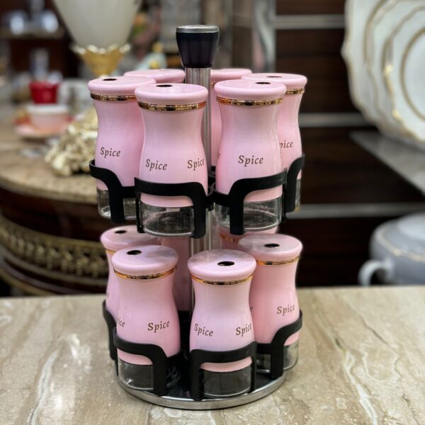 طقم توابل دوار – 12 قطعه