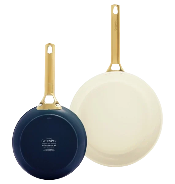 مجموعة مقالي مفتوحة 2 قطعة  (20+26 سم) green pan