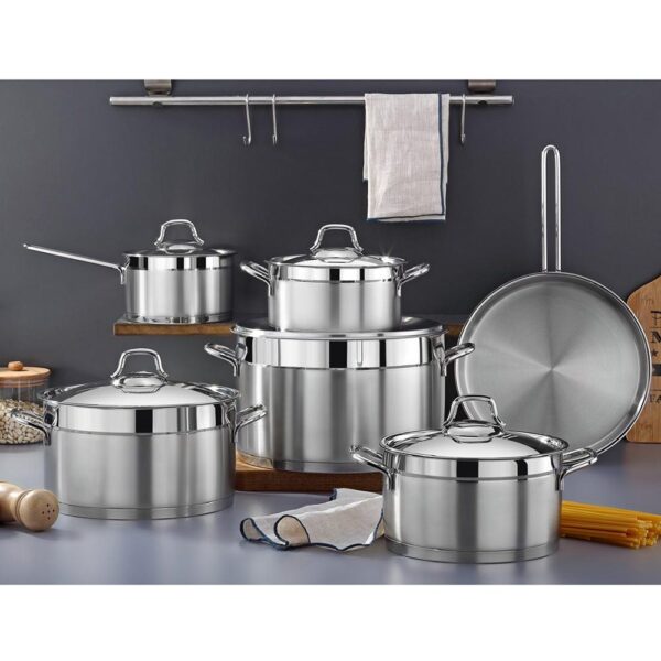 طقم حلل استانليس 11 قطعة انكا – يد استيل – Vivaldi