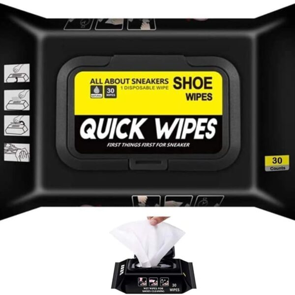 مناديل مبللة محمولة لتنظيف الأحذية