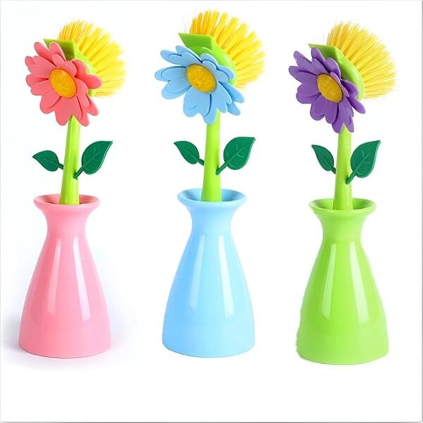 فرشاة تنظيف على شكل زهرة عباد الشمس