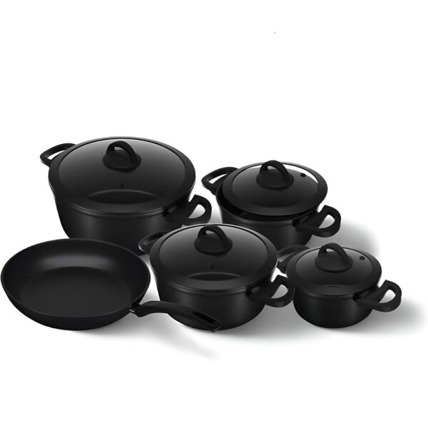 طقم حلل 9 قطع تيتانيوم – Cookin Aboud