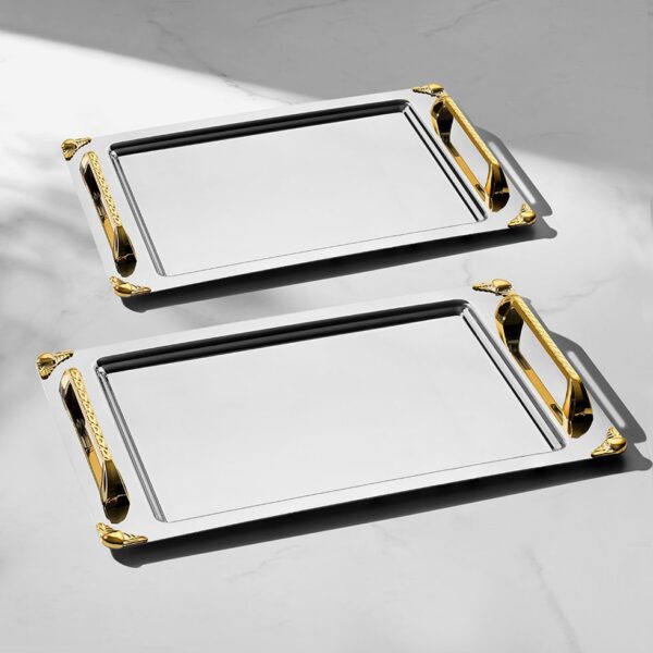 طقم صواني 2 ق – Vega Gold Matt – NEHIR