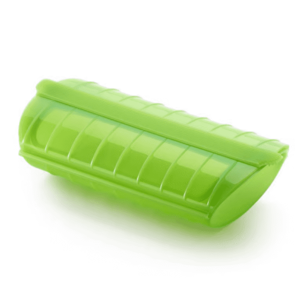 طباخ بخاري للميكروويف 1-2 شخص، عبوة 6 باللون الأخضر – Lekue