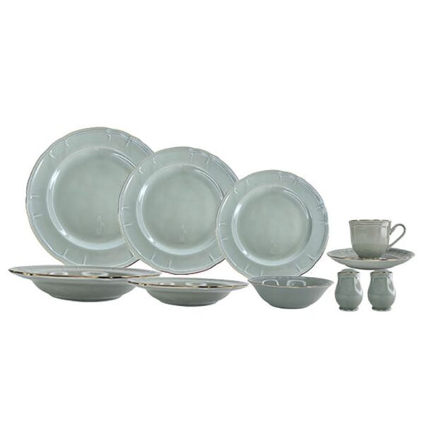 طقم عشاء 40 قطعه اخضر مدهب – 1729E – Noritake
