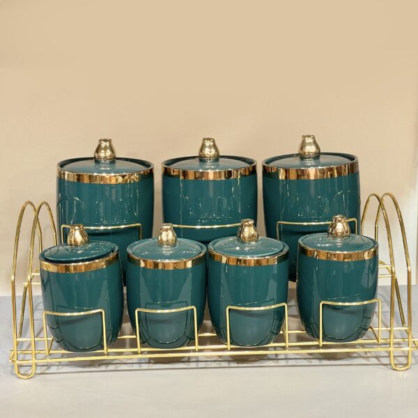 طقم توابل بورسلين – 7 قطعة