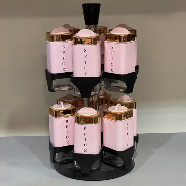 طقم توابل دوار – 12 قطعه