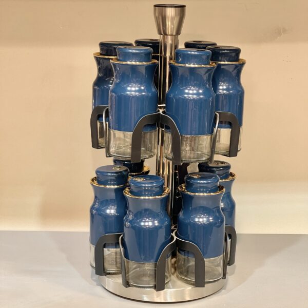 طقم توابل دوار – 12 قطعه