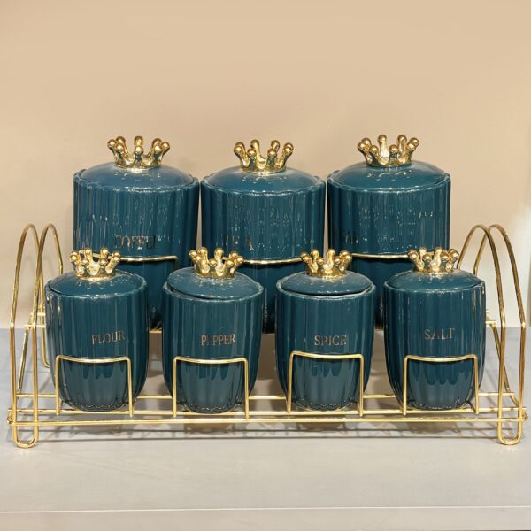 طقم توابل بورسلين – 7 قطعة