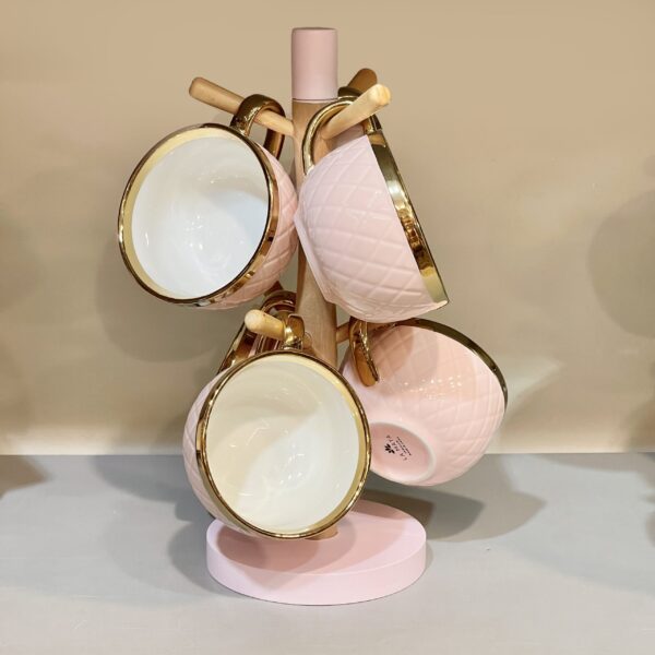 طقم شوربه علي حامل – بورسلين