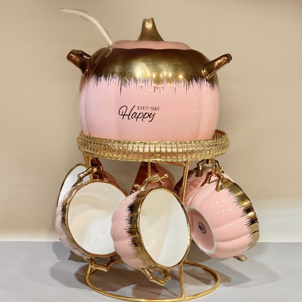 طقم شوربه علي حامل – بورسلين