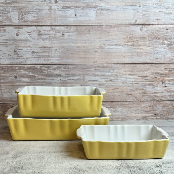 طقم طواجن فرن ٣ قطع – Yellow – Gallery – Cerutil