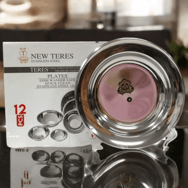 طبق تقديم استانلس استيل غويط 6 قطعة نيو تريز