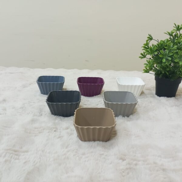 طقم بوله تسالي مربعه 6 قطعه ألوان MAX