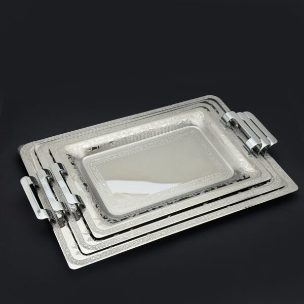 طقم صواني ايطالى 3 قطع – Rect. Eden Steel – EDS-1400-2-3-4