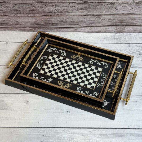 طقم صوانى خشب 2 قطعه – Royal Alfredo – 56S