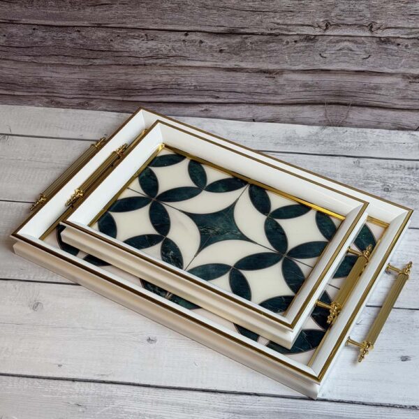 طقم صوانى خشب 2 قطعه – Royal Alfredo – 405B