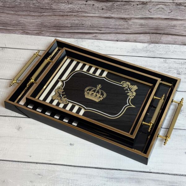 طقم صوانى خشب 2 قطعه – Royal Alfredo – 60S