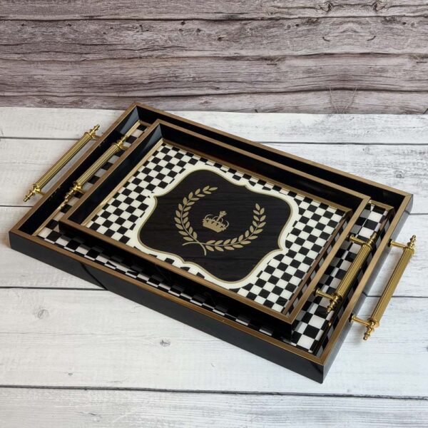 طقم صوانى خشب 2 قطعه – Royal Alfredo – 70S