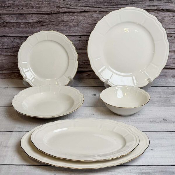 طقم عشاء تركى ٢٦ قطعة – Gold Rim – Tiffany