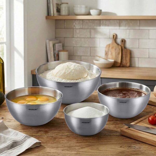 Arshia 4-piece Stainless Steel Mixing Bowl Set – 3717