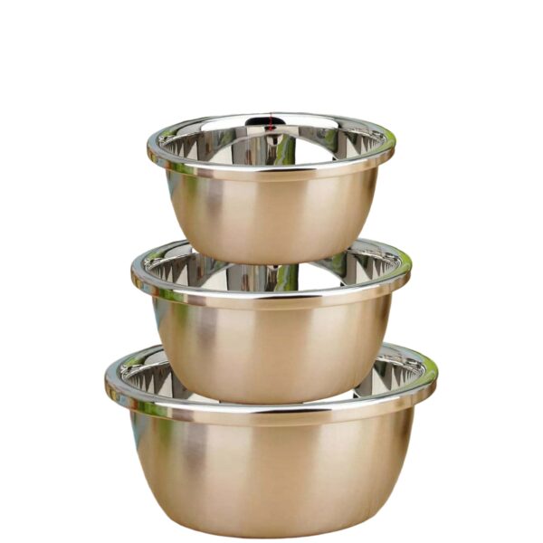 طقم عجان ستانلس ستيل دائرية – 36/38/40