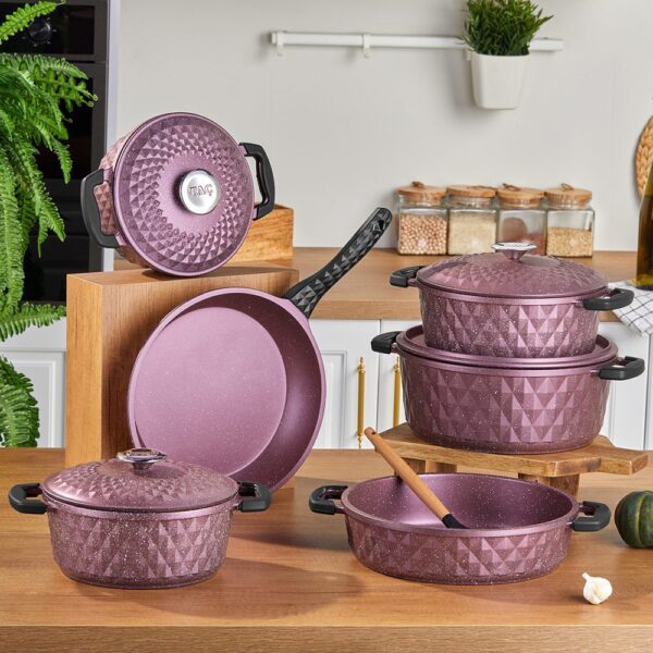 طقم حلل 10 قطع – Carabella Taç – Marron