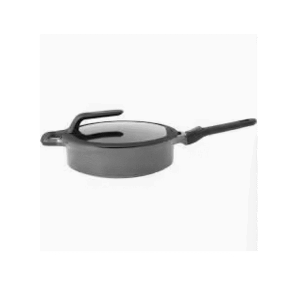 مقلاه بغطاء – خزفي رمادي 24 سم (Berghoff)