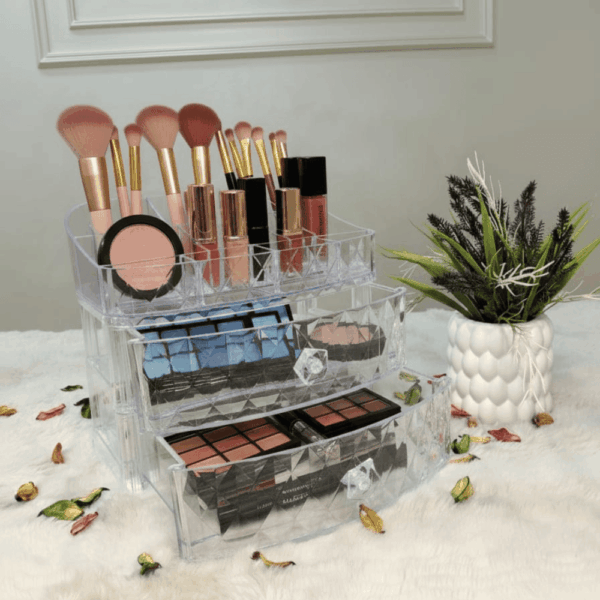 منظم مكياج اكريليك 3دور (2درج )-LYTH