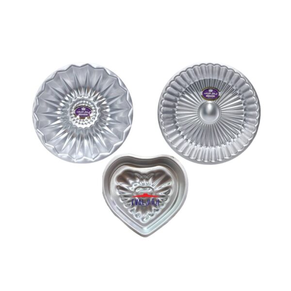 طقم قوالب كيك  الومنيوم 3 ق